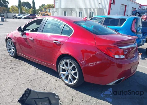 2012 Buick Regal Gs from USA, damaged, VIN 2G4GV5GV1C9213334